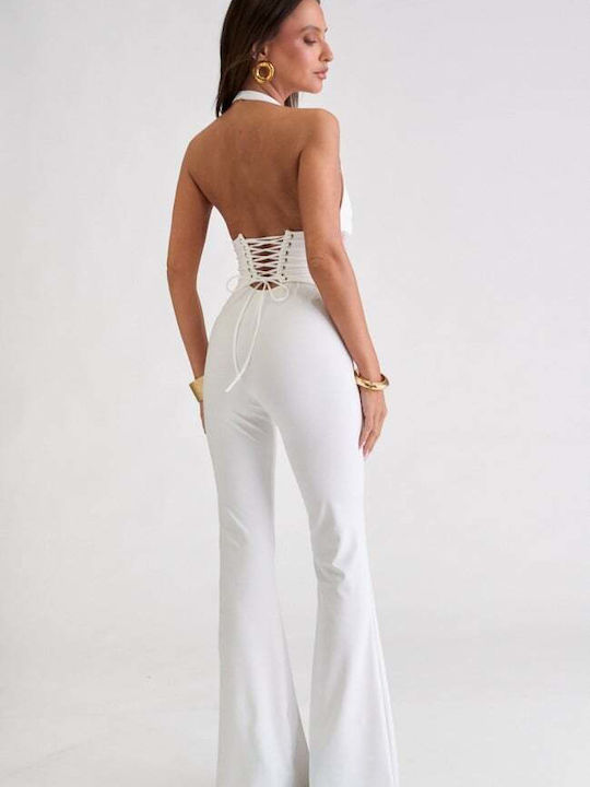 Damen Jumpsuit Weiß