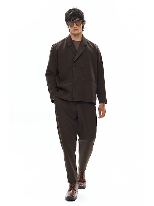 Herrenanzugsjacke Braun