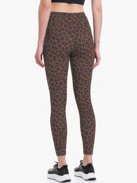 Colanți de damă maro leopard