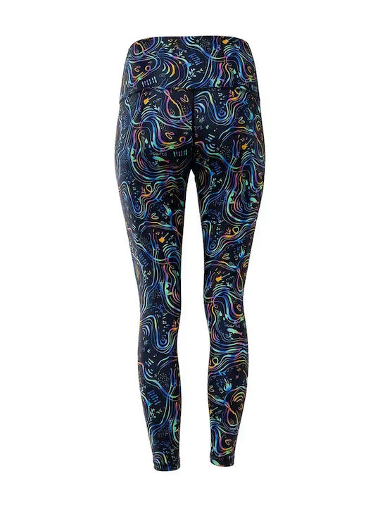 Training Women's Set with Full-Length Leggings High Waist Rainbow Night