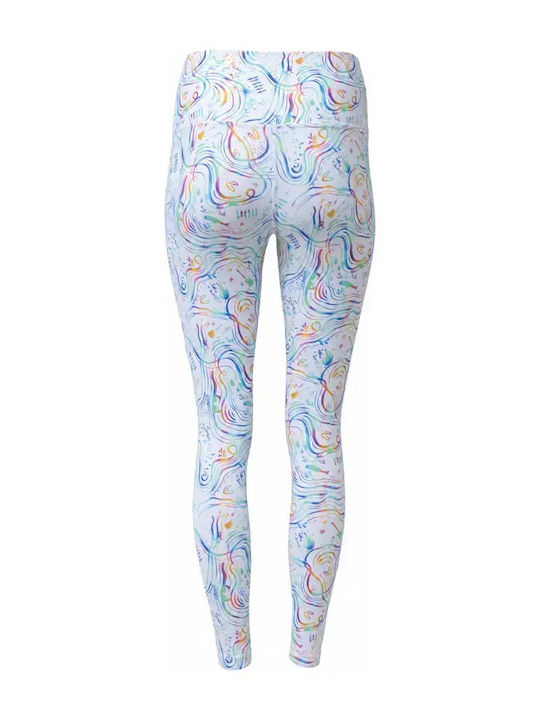 Training Women's Set with Full-Length High Waist Leggings Rainbow Light