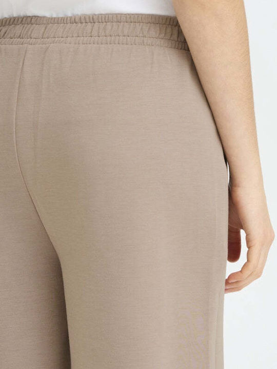 Women's High Waist Shorts Brown