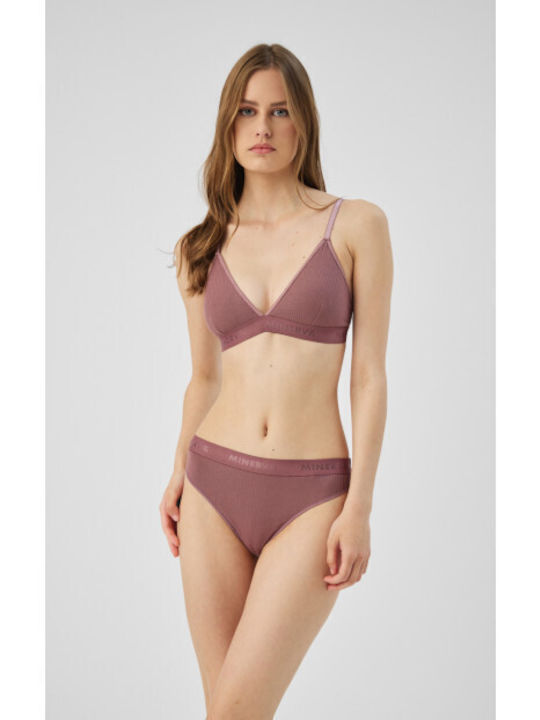 Minerva Cozy Ripp Tencel Modal Bralette-90-8135b-Rosa Tan