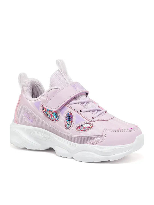 Kinder Sneaker mit Bügel- und Schleifenverschluss Lila