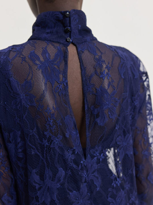Summer Maxi Shirt Dress Blue