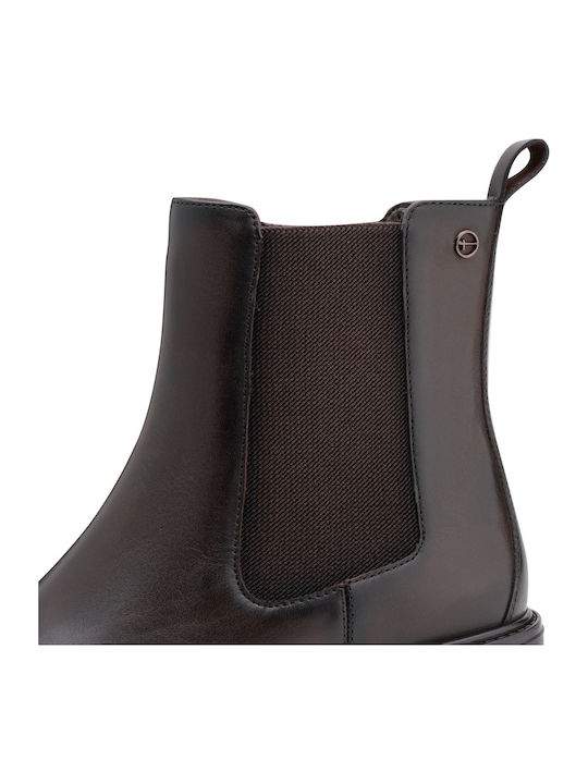 Leder Damen Stiefeletten Braun