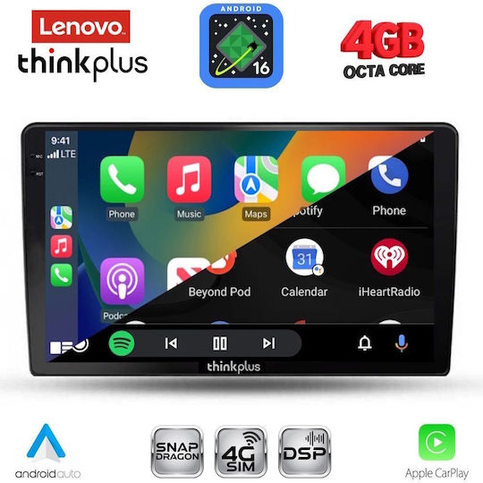 Lenovo Car Audio System for Kia Ceed 2006-2009 Bluetooth USB WiFi GPS Apple CarPlay Android Auto with 9" Touch Screen