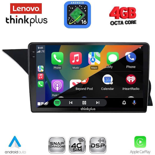 Lenovo Car Audio System for Mercedes-Benz GLK 2013-2017 (Bluetooth/USB/WiFi/GPS/Apple CarPlay/Android Auto) with 9" Touch Screen