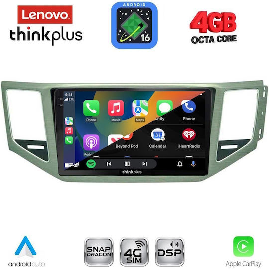 Lenovo Car Audio System for Mercedes-Benz SL Volkswagen Golf Sportsvan 2014-2021 with Clima Bluetooth USB WiFi GPS Apple CarPlay Android Auto with 10" Touch Screen