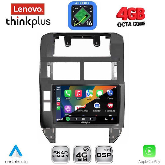 Lenovo Car Audio System for Volkswagen Polo 2002-2009 Bluetooth USB WiFi GPS Apple CarPlay Android Auto with 9" Touch Screen