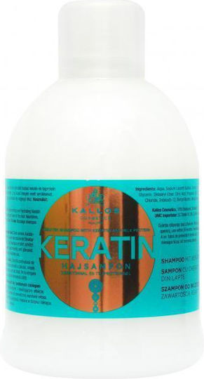 Kallos Keratin Shampoos Reconstruction/Nourishment & Hydration for All Hair Types 1000ml