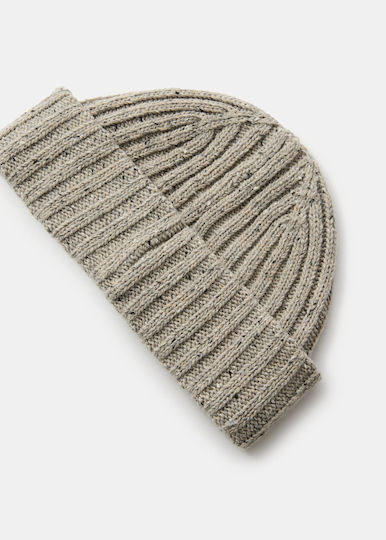 Beanie Unisex Σκούφος Πλεκτός σε Γκρι χρώμα