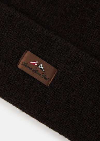 Beanie Unisex Σκούφος Πλεκτός σε Καφέ χρώμα