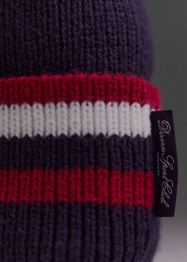 Beanie Unisex Σκούφος Πλεκτός σε Κόκκινο χρώμα