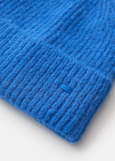 Beanie Unisex Σκούφος Πλεκτός σε Μπλε χρώμα
