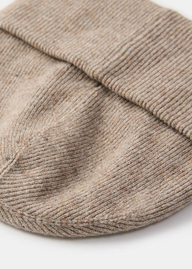 Unisex Beanie Strickmütze in Braun Farbe