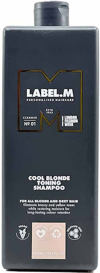 Label.M Cool Blonde Toning Shampoos Shine for Coloured Hair 1000ml