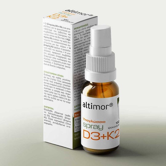 Altimor®спрей D3+K2 в екстра върджин зехтин 10 ml