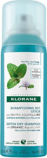 Klorane Aquatic Mint Сух Шампоан За Дълбоко Почистване На Суха Коса 50ml