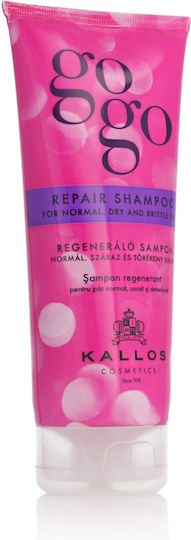Kallos Cosmetics Gogo Repair And Fragile Shampoos Reconstruction/Nourishment for Dry Hair Hair 200ml