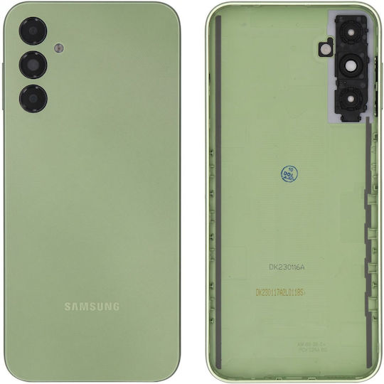 Clappio Handy Ersatzabdeckung Samsung Galaxy A14 5G Linse Kleber Grün