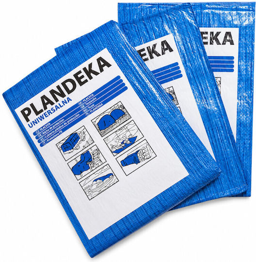 Pânză Impermeabilă 55gr/m² 5x5m. Tip Ușor Albastră