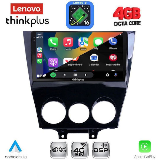 Lenovo Car Audio System for Mazda RX-8 2008-2014 Bluetooth USB WiFi GPS Apple CarPlay Android Auto with 9" Touch Screen
