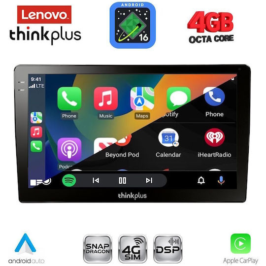 Lenovo Car Audio System for Toyota Corolla Verso 2000-2004 (Bluetooth/USB/WiFi/GPS/Apple CarPlay/Android Auto) with 9" Touch Screen