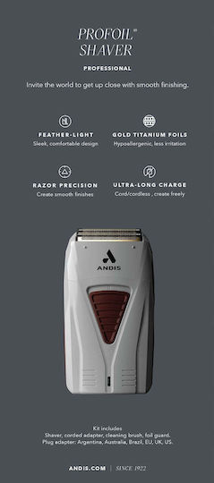Andis Rechargeable Hair Clipper White