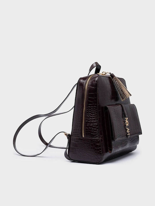 Silva Women's Backpack Croco Brown