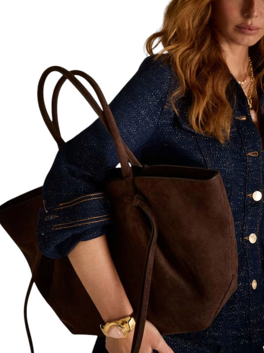 Allegra Knitted Women's Tote Bag Set Espresso