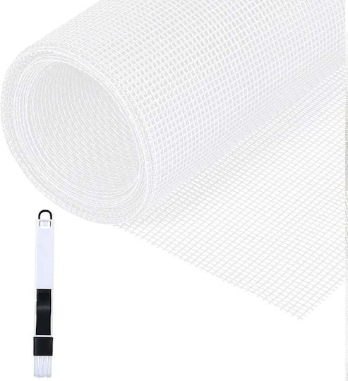 Plasă de țânțari din fibră de sticlă albă 300x150cm