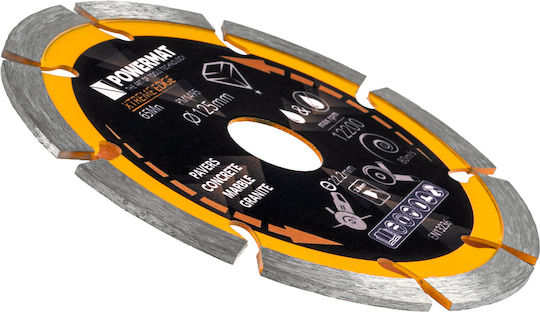Powermat Δίσκος Κοπής Δομικών Υλικών με 9 Δόντια 125mm