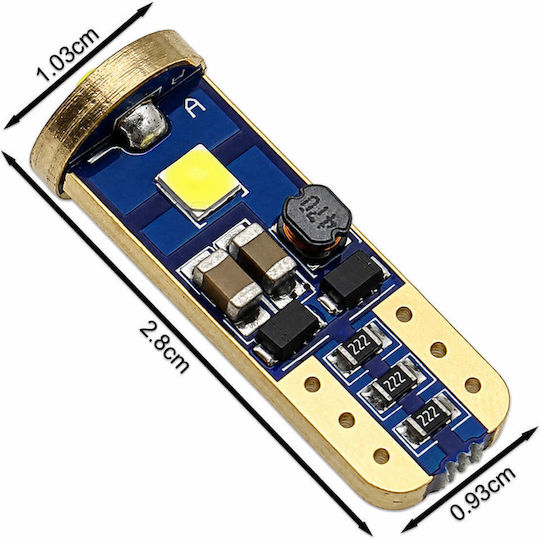 Rchang Lămpi Auto Și Motociclete T10 / T15 Canbus LED 6500K Alb Rece 12V 2 Buc