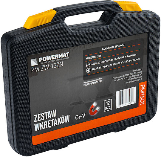 Powermat Set of 12 Impact Magnetic Precision Screwdrivers