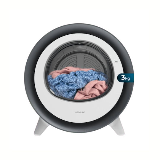 Мини сушилня за дрехи Cecotec 3 Kg Dresscode Dry Бяла Сребриста