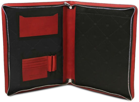 Leder Dokumentenmappe Ottaviano Rote