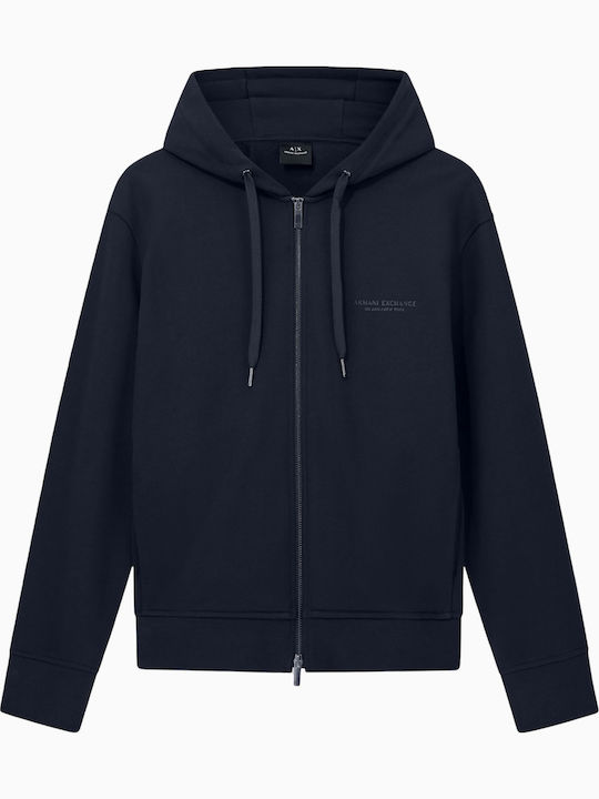 Armani Exchange Geacă cu glugă Albastră