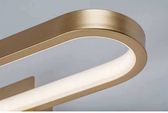 Rabalux Modern Bathroom Wall Lamp with Integrated LED and Natural White Light Gold
