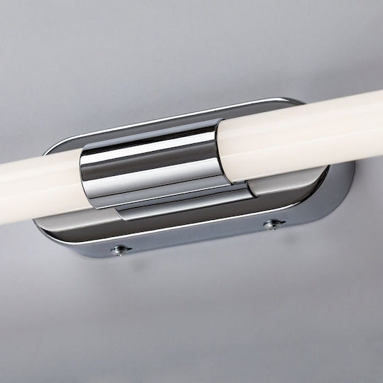 Rabalux Modern Bathroom Wall Lamp with Integrated LED and Natural White Light Silver