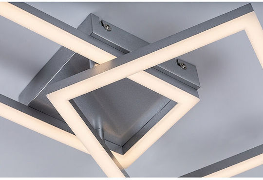 Rabalux Smart Deckenleuchte montieren 50cm Silber mit Integrierte LED