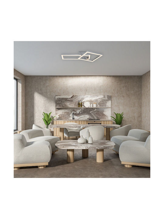 Rabalux Smart Deckenleuchte montieren 50cm Silber mit Integrierte LED