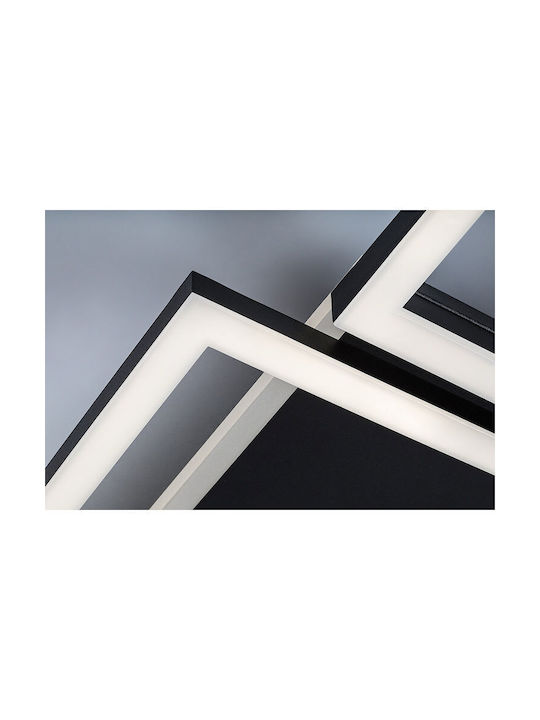 Rabalux Smart Deckenleuchte montieren 51cm Schwarz mit Integrierte LED