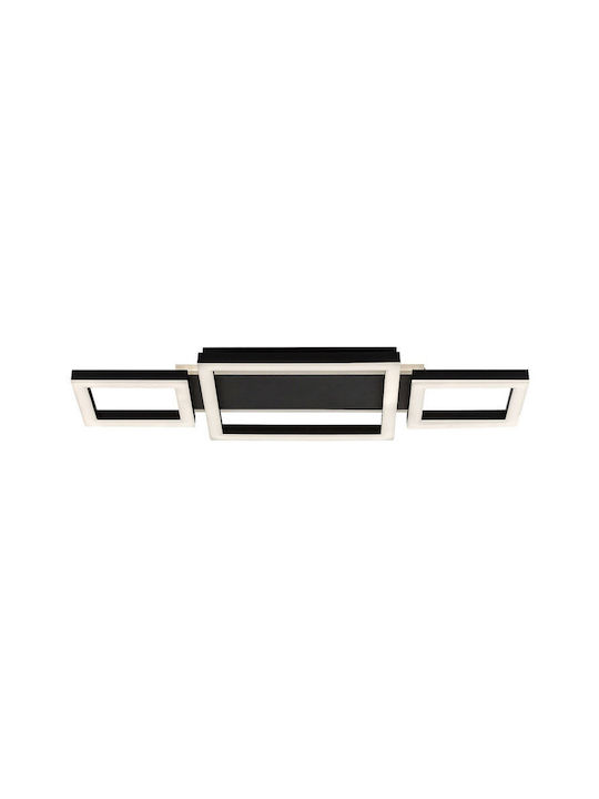 Rabalux Smart Deckenleuchte montieren 51cm Schwarz mit Integrierte LED