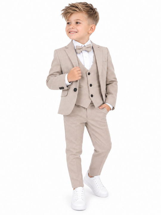 Kids' Suit Summer 5pcs Beige