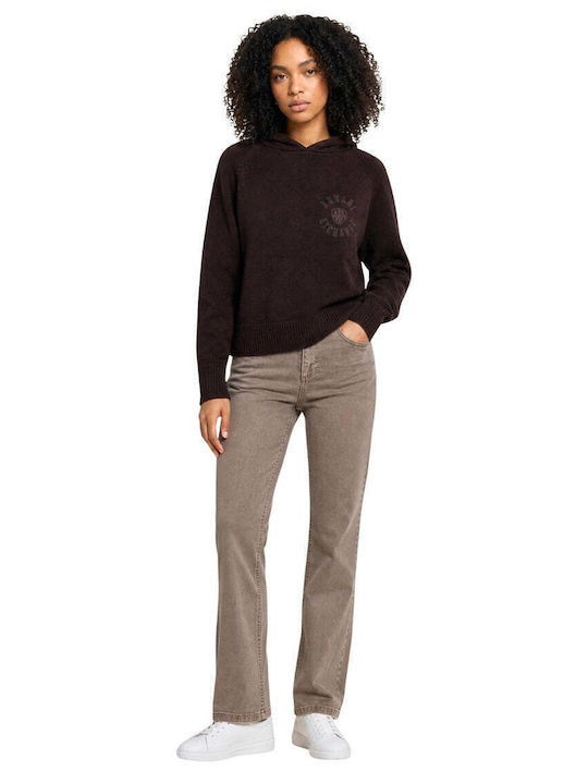 Damen Sweatshirt Braun