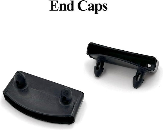 Set 20 Capace Din Plastic Pentru Lamele Somierei Typec Home 54x9 Mm Negre Suporturi De Fixare Pentru Lamele Din Lemn Ale Patului