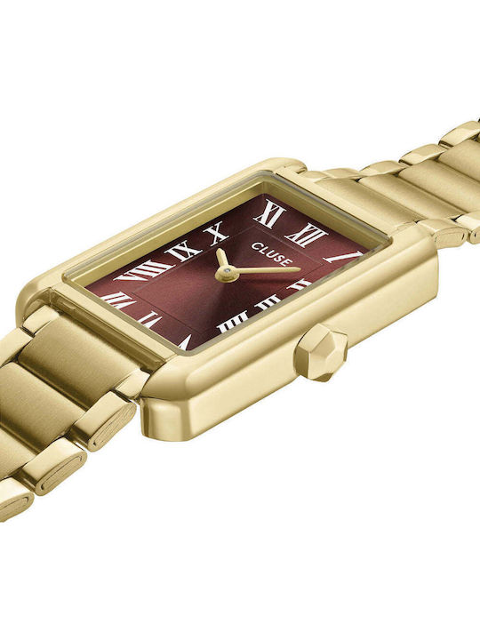 Cluse Damenuhr 21mm Batteriebetrieb mit Edelstahlarmband Mocha/Gold Cluse Damenuhr 21mm Batteriebetrieb mit Edelstahlarmband Mocha/Gold