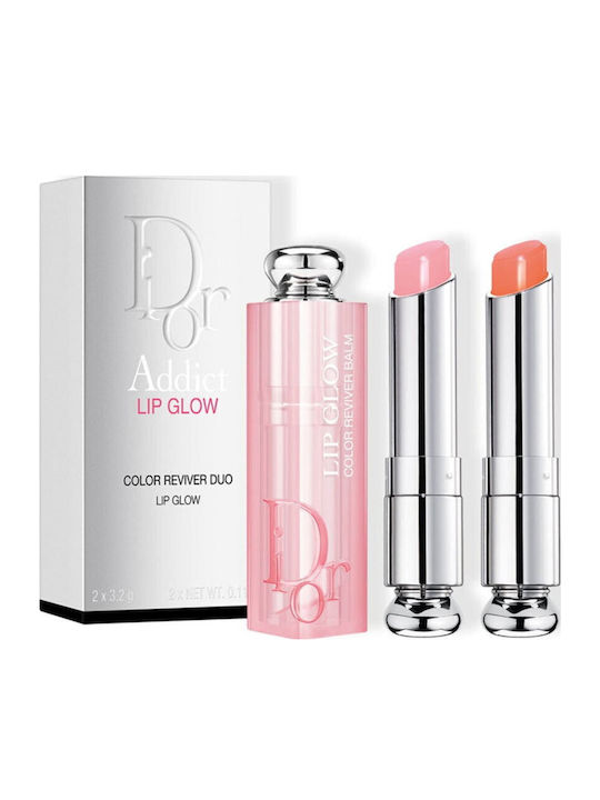 Dior Addict Lip Glow Duo Σετ Μακιγιάζ για τα Χείλη #001 Pink, #012 Rosewood 2τμχ Dior Addict Lip Glow Duo Σετ Μακιγιάζ για τα Χείλη #001 Pink, #012 Rosewood 2τμχ