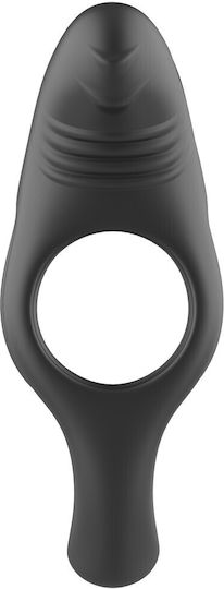 Vibrating Cock Ring Jakob 10 Programs Rechargeable Black